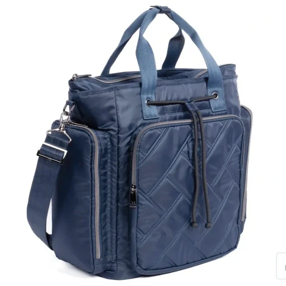 Lug Bustle Convertible Tote Bag in Indigo Blue - Picture 2 of 11